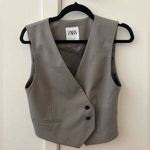 Zara Asymmetrical Vest Top